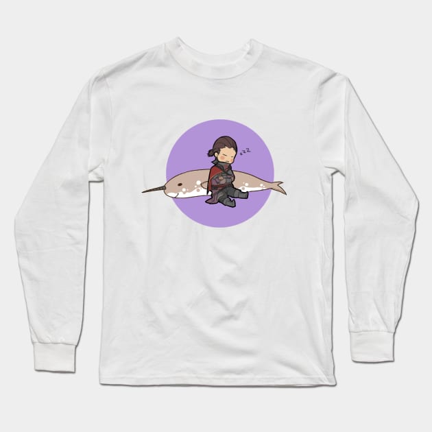 Sleepy Shay Long Sleeve T-Shirt by vanade